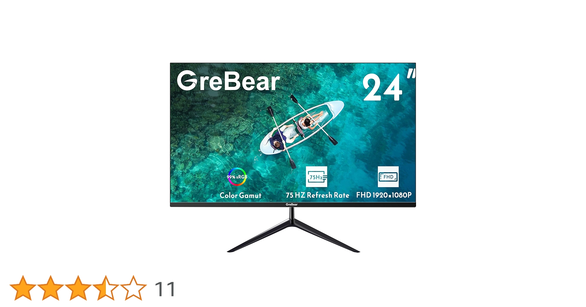 Grebear ゲーミングモニター 24インチ 165Hz FHD IPG Amazon.co.jp