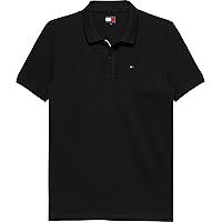 Tommy Jeans Tjm Slim Placket Polo Ext, Polo a Maniche Corte Uomo