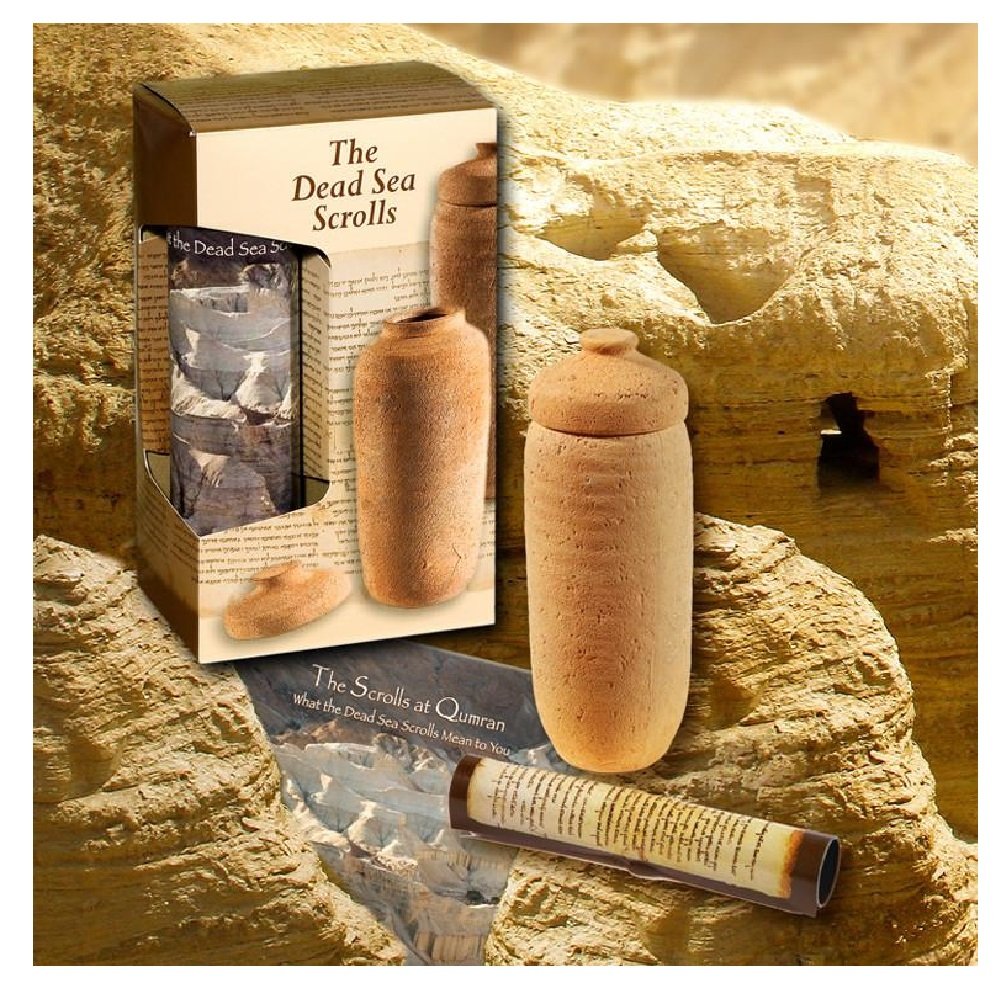 Holy Land Gifts 92205 Gift Set-Dead Sea Scrolls Set With Pottery Jar