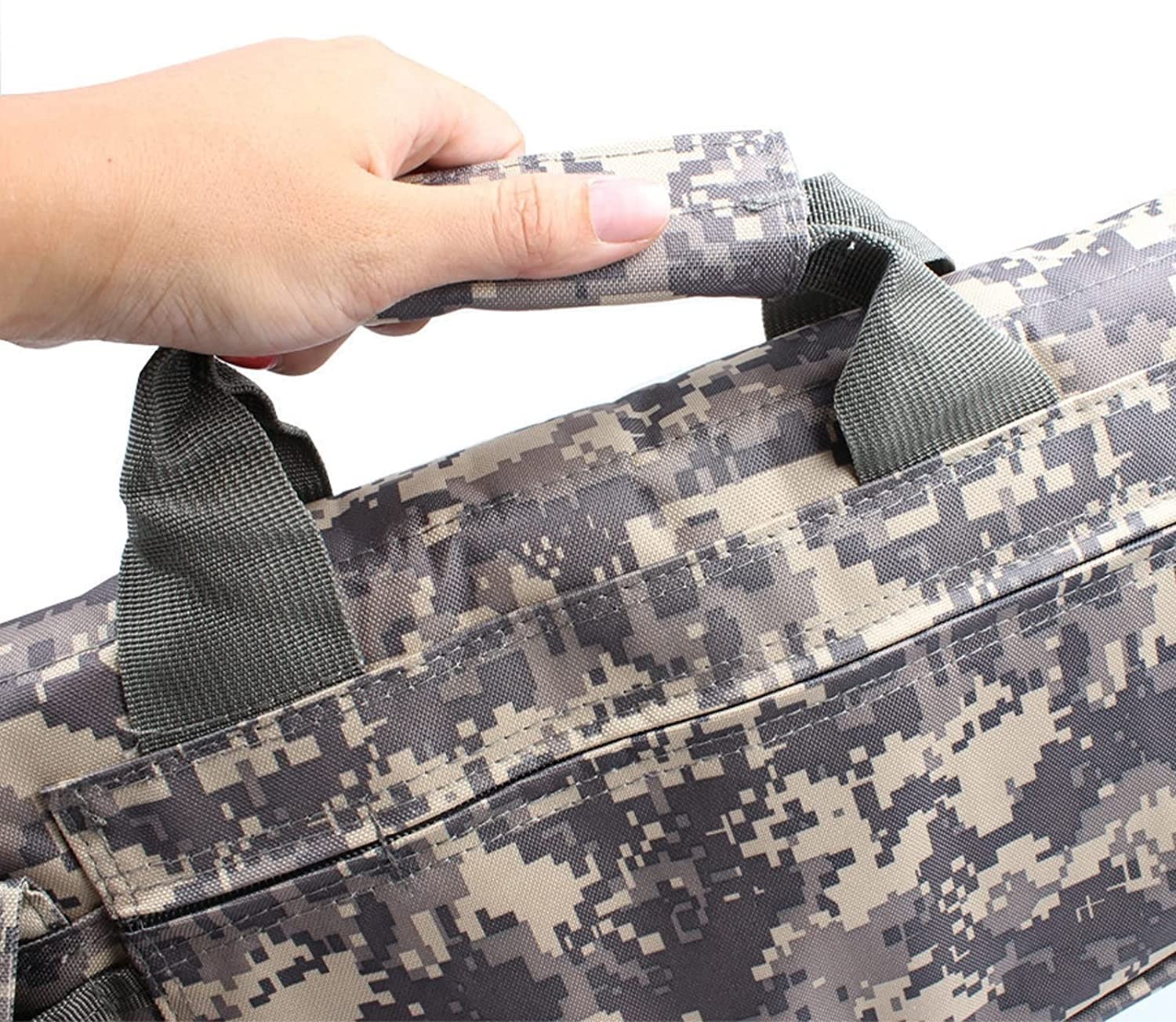 Funda Acolchada Y Flexible para Rifle Funda Impermeable para Escopeta con Correa Ajustable para el Hombro Mochila para Transporte de Armas de Fuego/Acu/100Cm