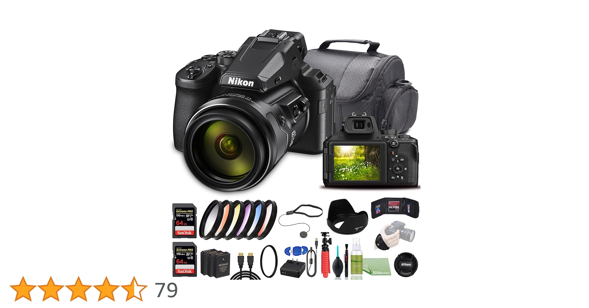 Amazon Canada: Nikon COOLPIX P950 Digital Camera - Bundle - (26532