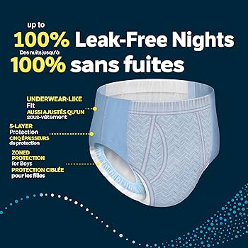 goodnites XXL 12枚入り 男の子用 Goodnites Bedwetting Underwear for Boys, Size XXL (120-165