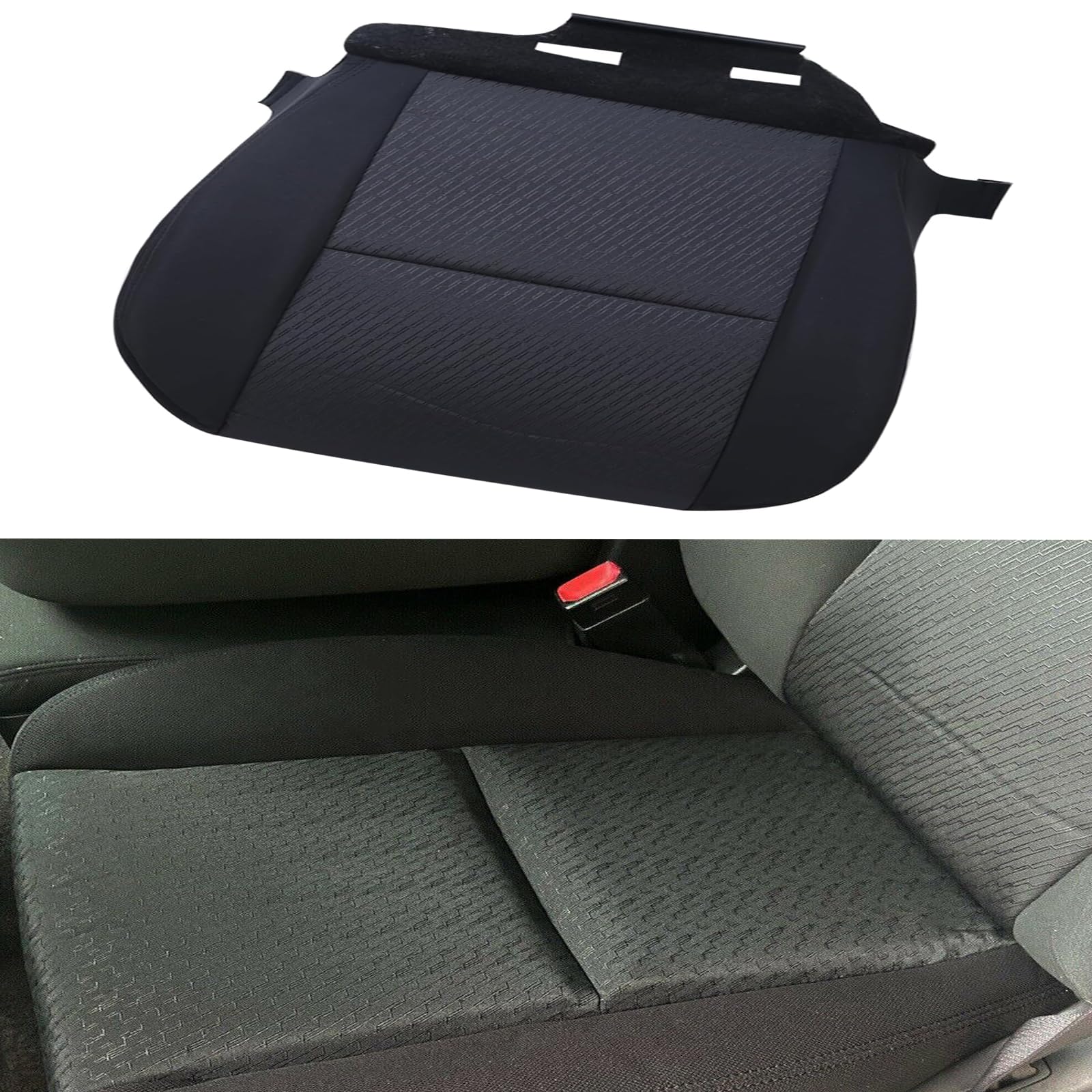 20833416 Front Left Driver's Bucket Seat Bottom Cover Replacement for 2010-2014 Chevy Silverado Tahoe Avalanche Suburban GMC Yukon Sierra