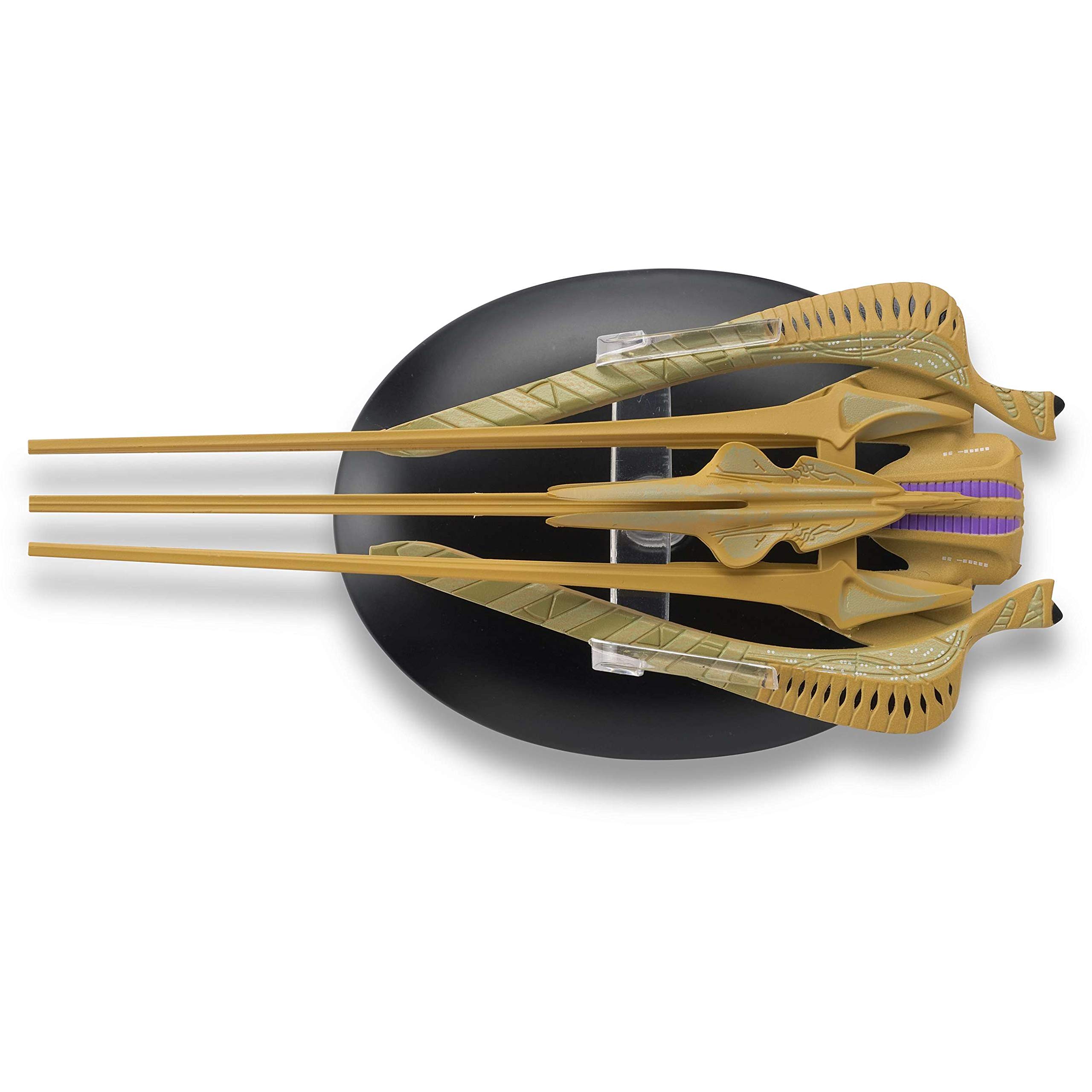 Eaglemoss Star Trek Official Starships Collection Xindi-Reptilian Warships Die-Cast Model (Issue #81) Green and Grey Space Spaceship Model