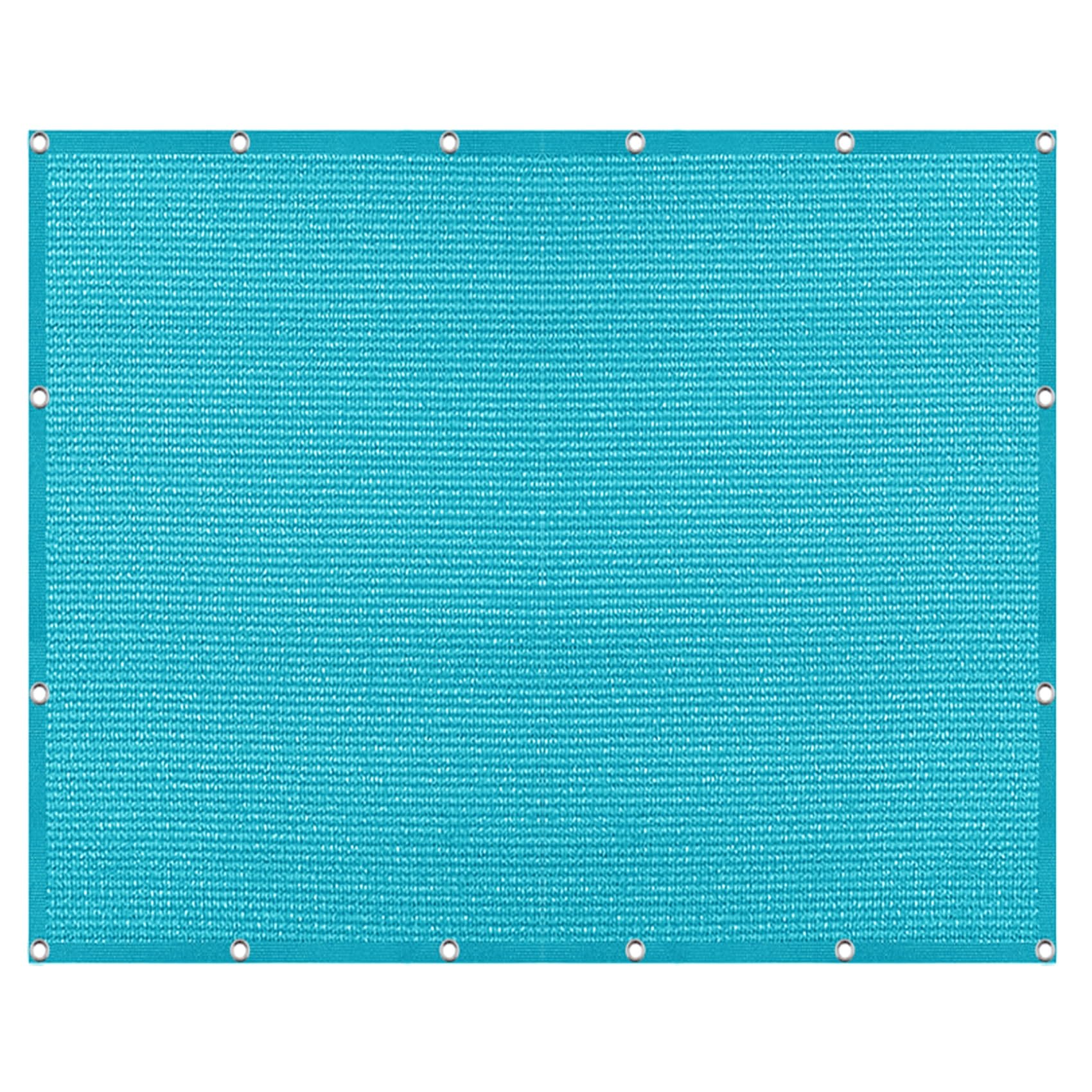 Vela de sombra rectangular azul para crear ambientes frescos en terrazas y jardines