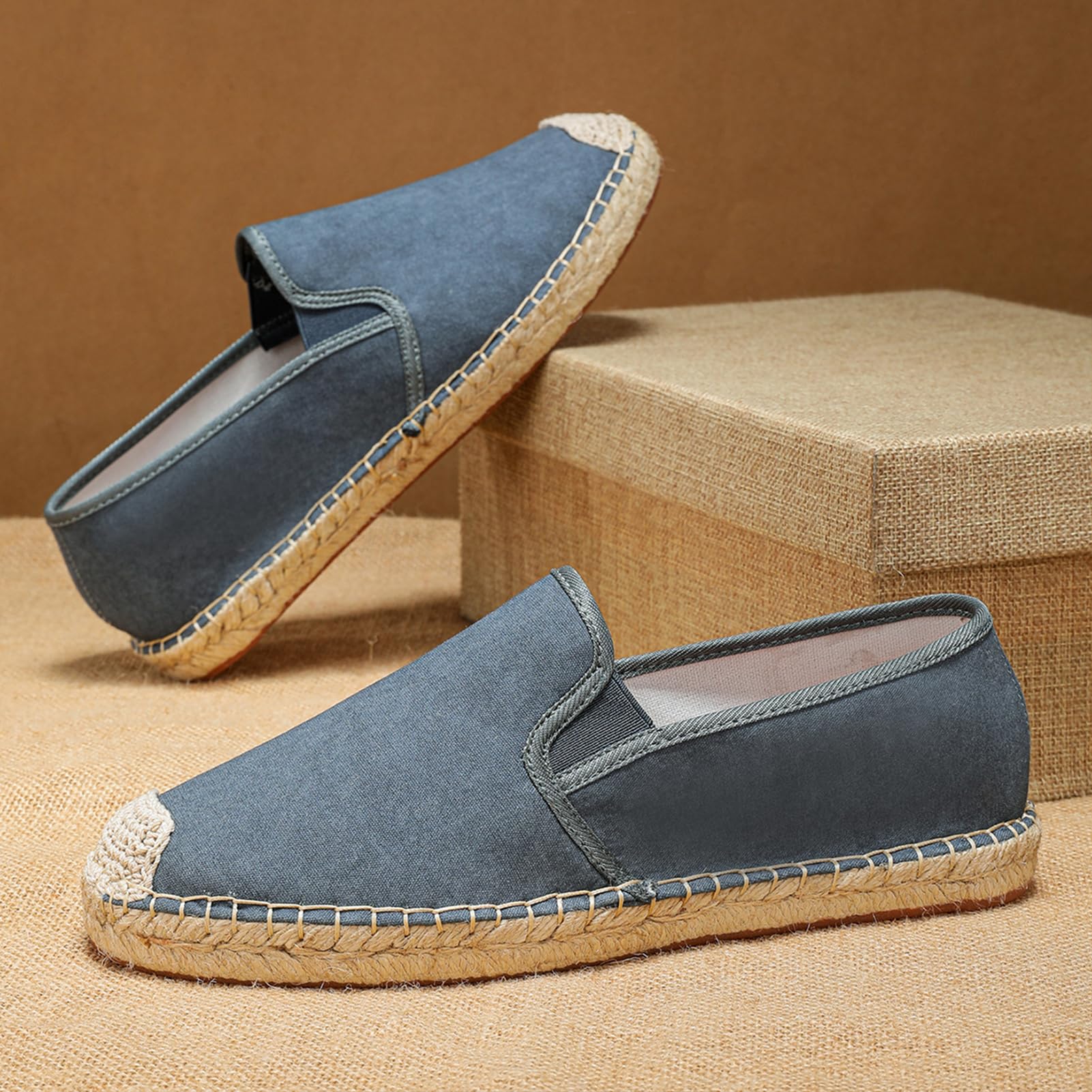 Alexis Leroy Espadrillas in Tela da Uomo Scarpe Espadrillas Classiche