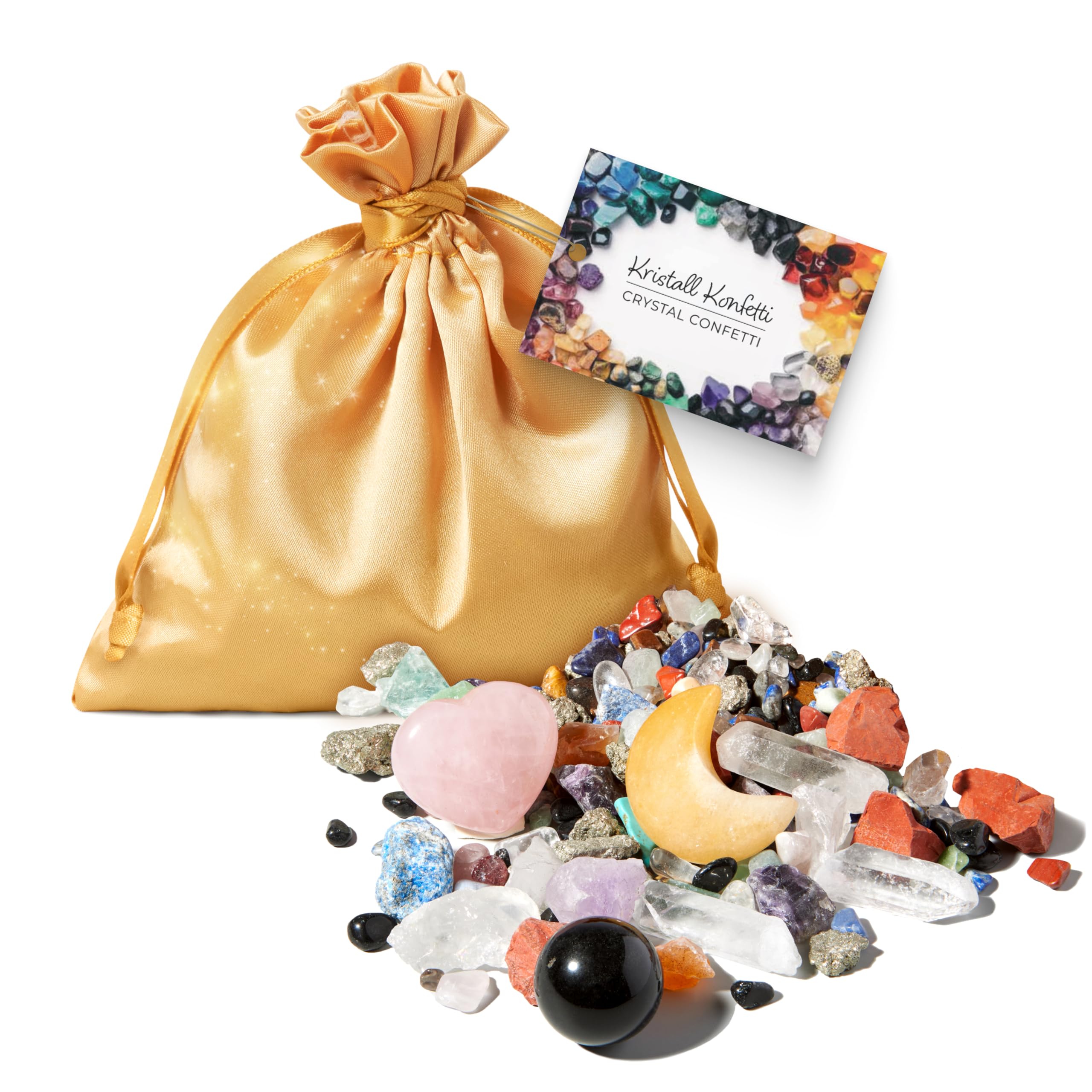 PURAJA Edelstein Set für Kinder | Kristall Konfetti | Edelsteine & Kristalle Mix | Natursteine & Rohsteine für Kindergeburtstag, Schatzsuche, Mitgebsel & Geschenk