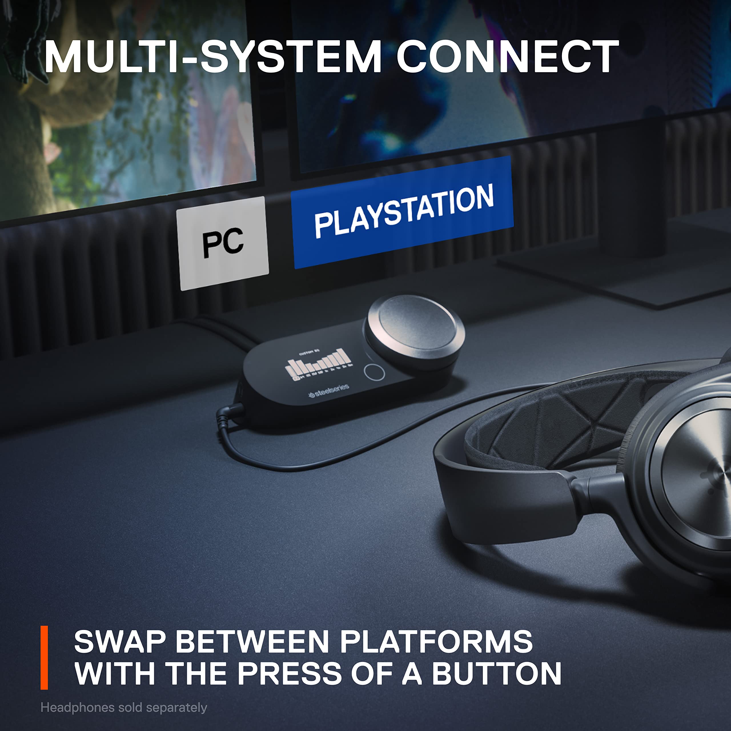 SteelSeries GameDAC Gen アンプ PS5 PS4 pc SteelSeries GameDAC Gen 2 Hi-Res Audio Amplifier - ESS Sabre Quad