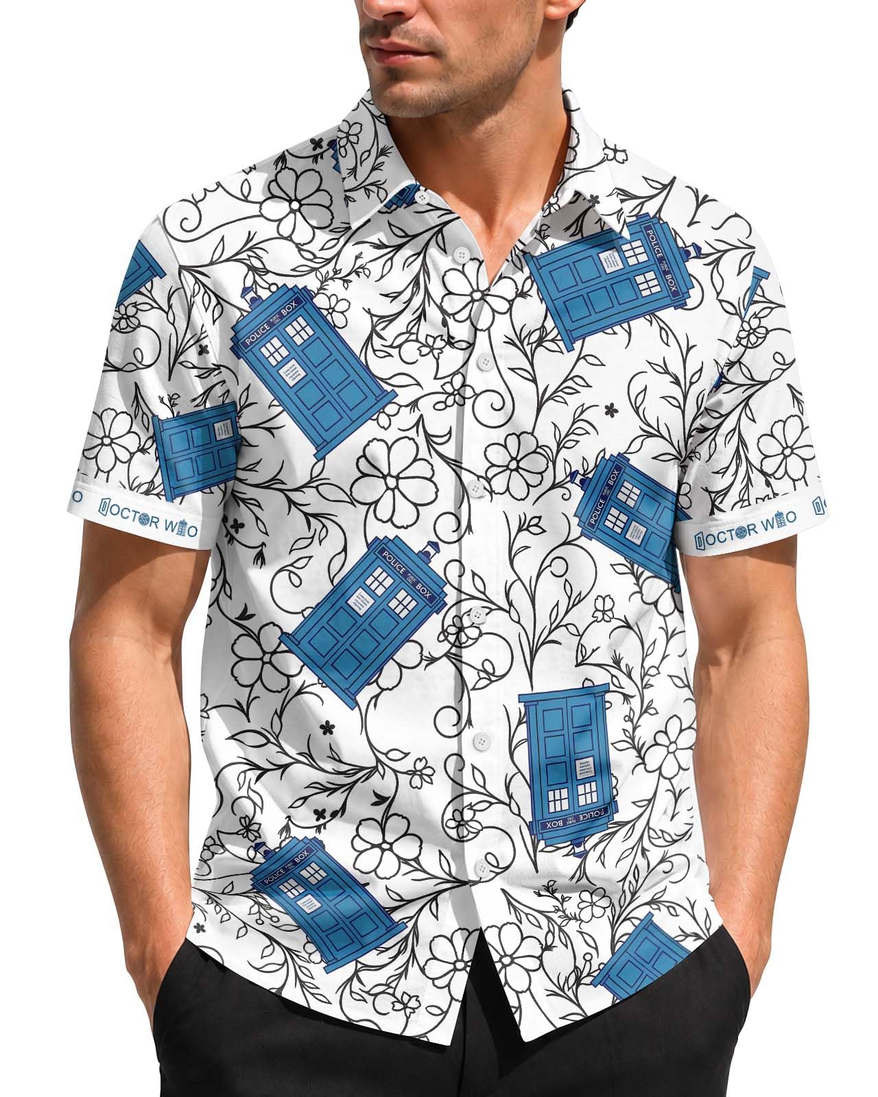 99TIMORO Movie Characters Halloween Shirt for Men Short Sleeve Top