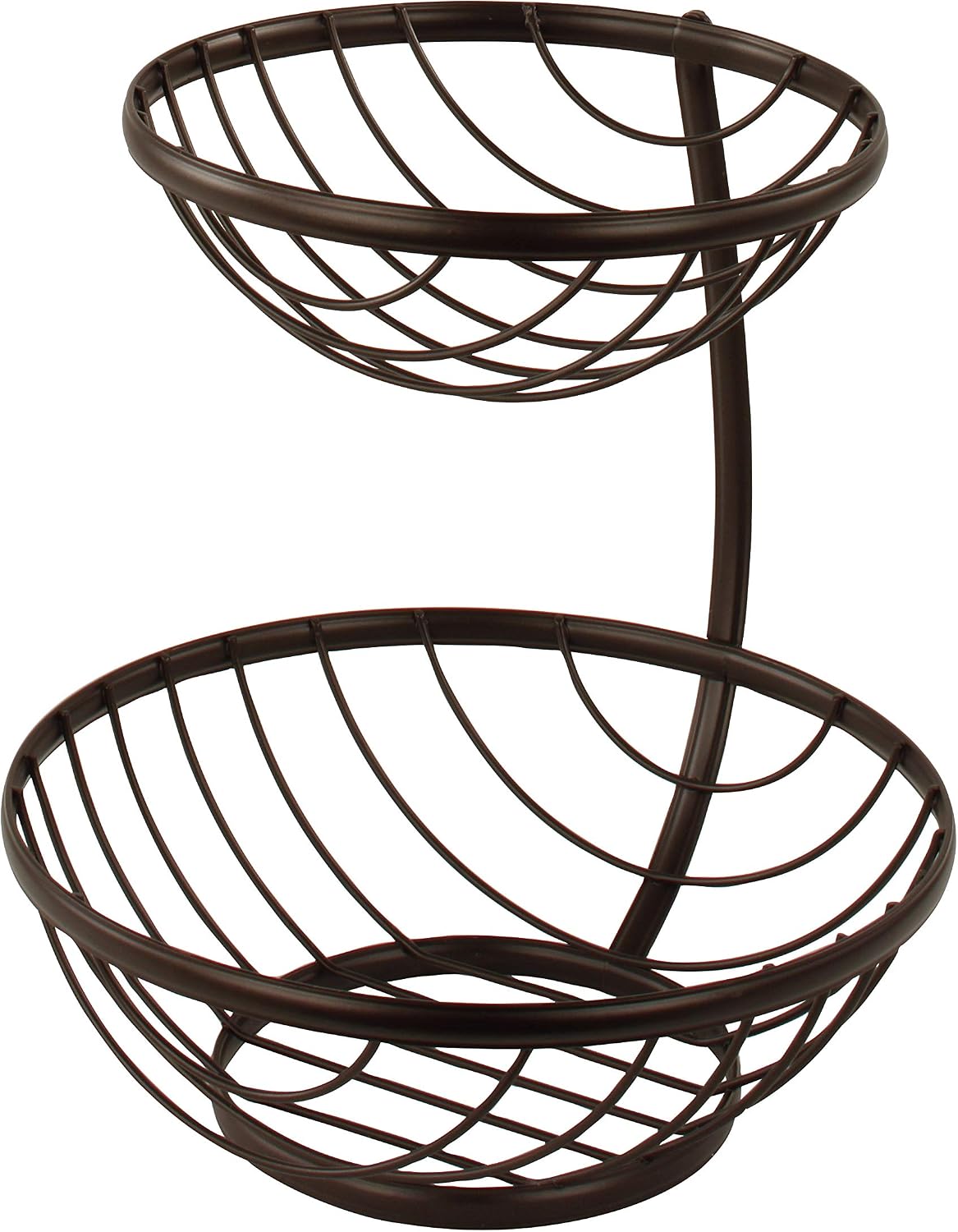 Spectrum Diversified Ashley Arched 2-Tier Server for Storage and Display of Fruit Vegetables Produce and More, Medium, Bronze