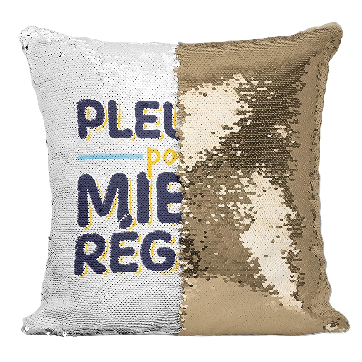 Coussin Sequin Doré Pleurer pour Mieux Reigner Briser la Monotonie d'une Pièce