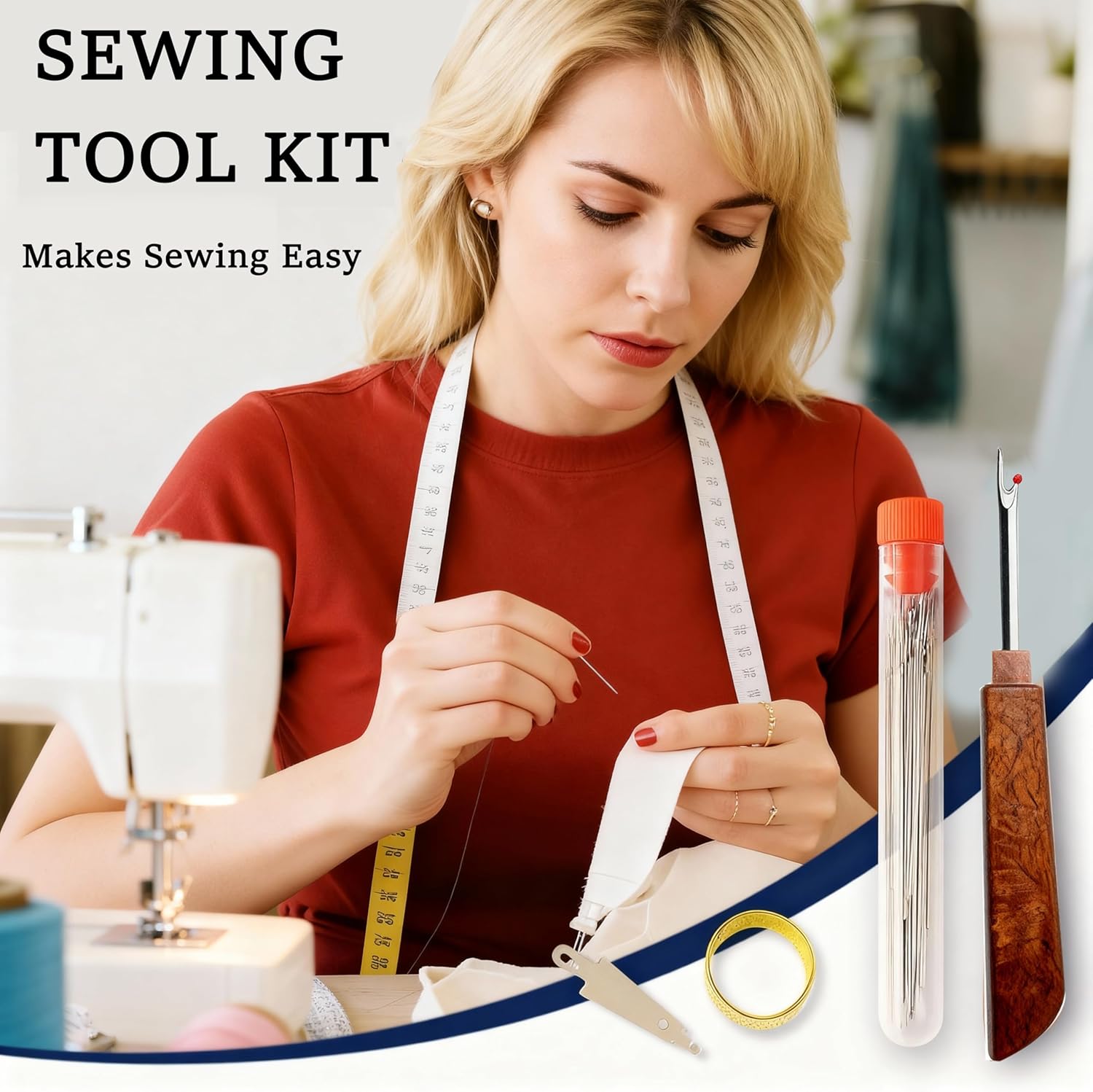 70 Piece Sewing Kit – Portable Big Eye Steel Hand Sewing 70 Piece Sewing Kit – Portable Big Eye Steel Hand Sewing