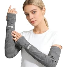 UV-Sun-Protection Arm-Sleeves for Men/Women - Cooling Ice-Silk Summer Arm-Covers for Hiking Cycling Fishing