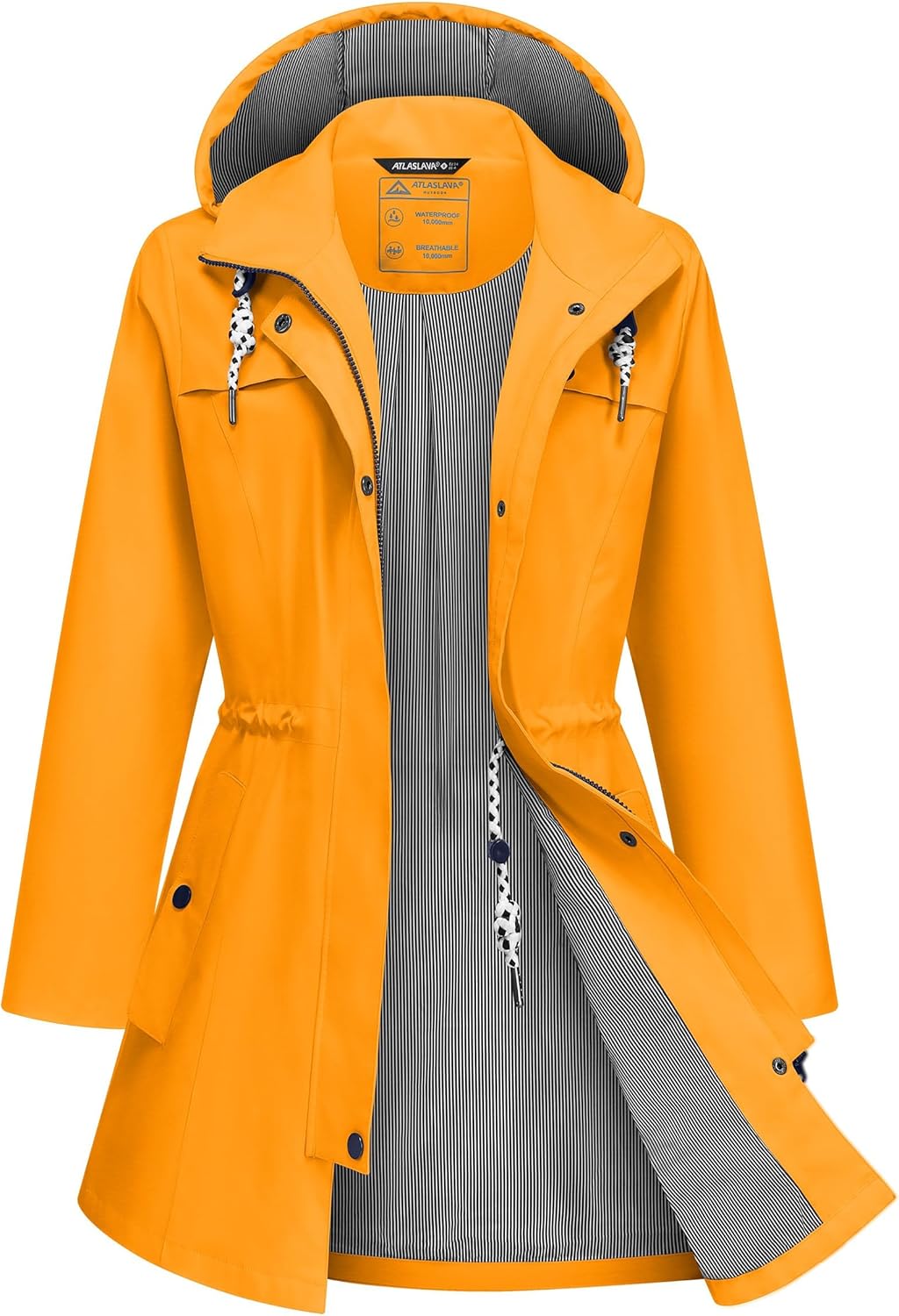 Rain Jacket Women Waterproof Hooded Lightweight Windbreaker