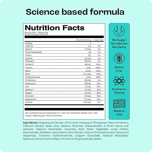 Miniatura 2 de KeyNutrients Electrolitos en polvo polvo de electrolitos de sandía sin calorías mango melocotónnaranjauva en polvo en 90 40 o 20 porciones paquetes