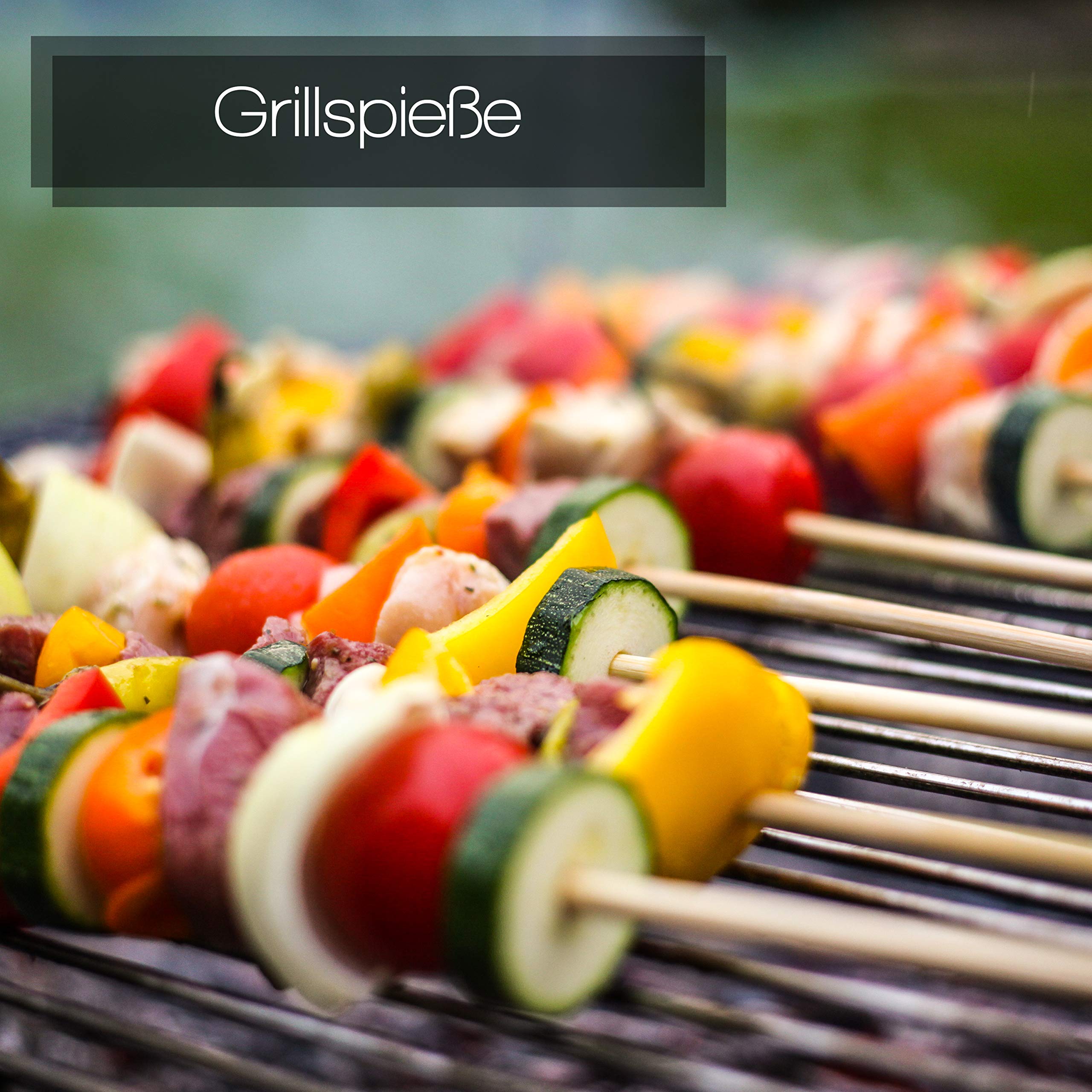 Stockbrot Spieße 100er Set - LFGB-geprüft (TÜV) - 90 cm Bambus - Ø 6mm Marshmallow Spieße Lagerfeuer, Stockbrot Stöcke, Grillspieße Lagerfeuer, Schaschlikspieße Holz, Steckerlfisch Holzspieße