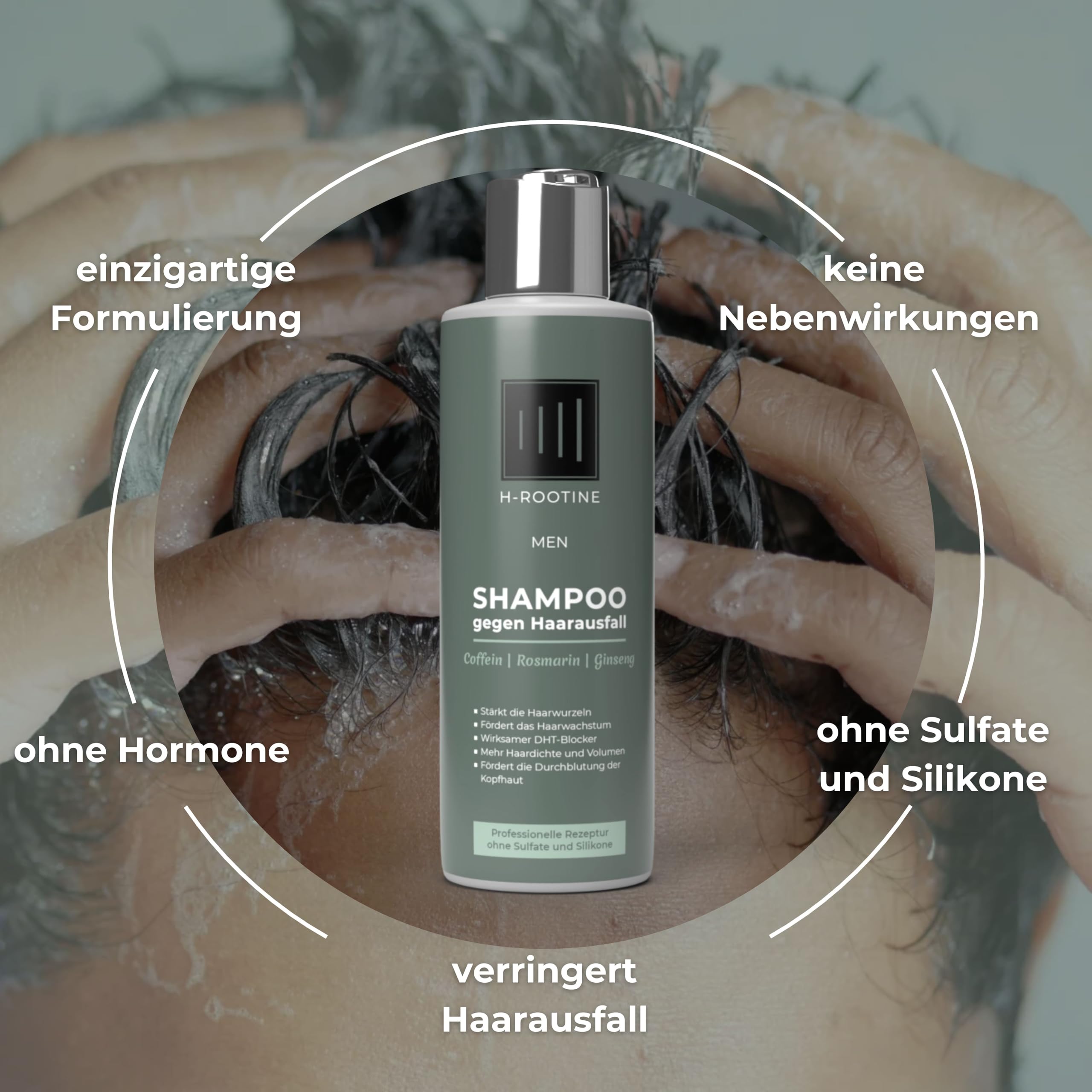 Hair Growth Set für Männer – Haarserum (100ml) & Coffein Shampoo (200ml) – Stoppt Haarausfall* & fördert Haarwachstum – Mit Coffein, Rosmarin & Ginseng – Made in Germany