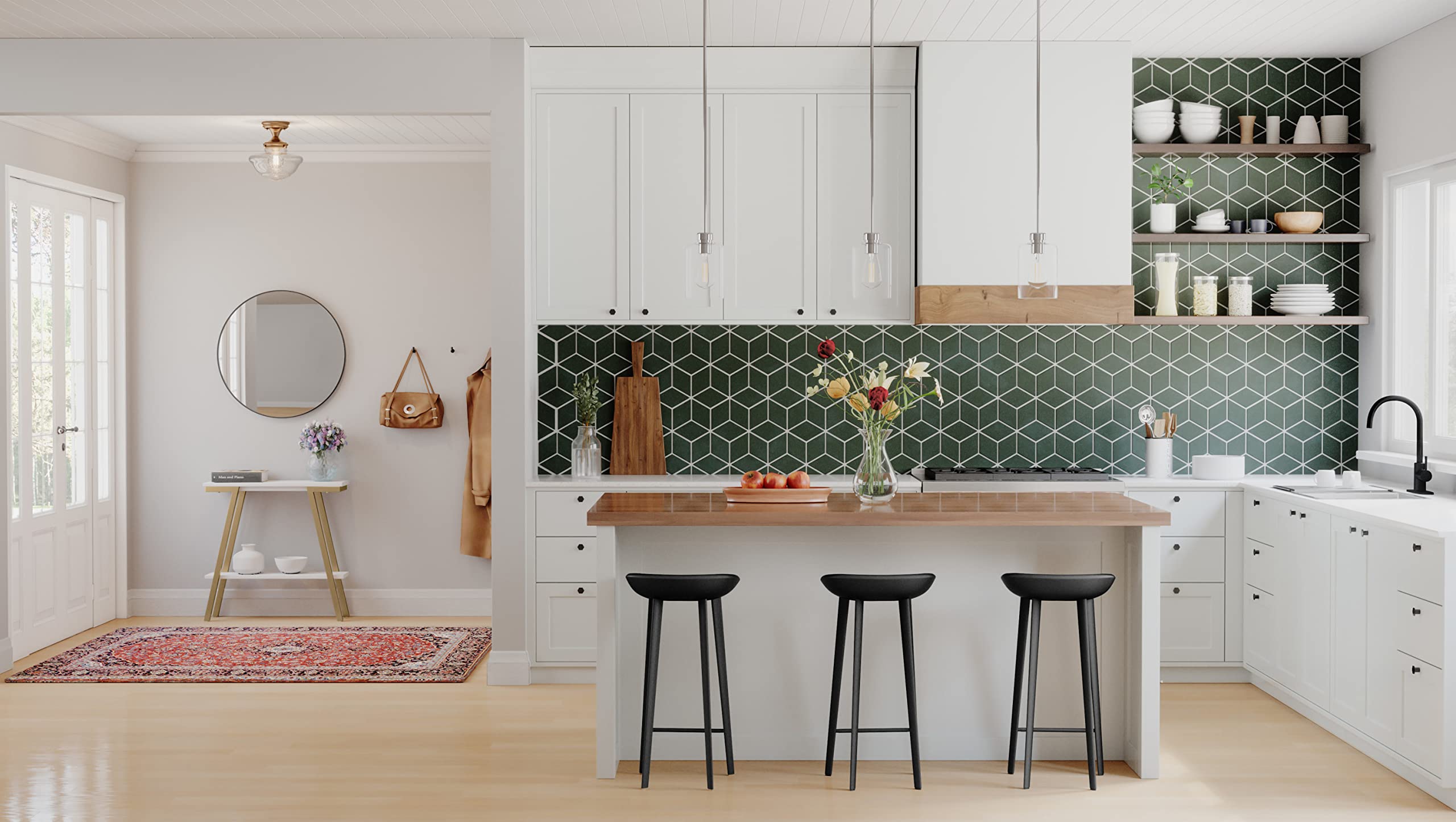 Design House 595678 Grifos De Cocina, Negro Mate