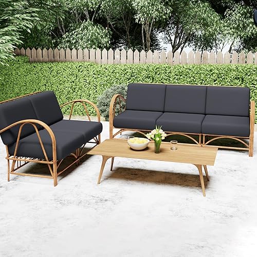 Miniatura 49 de Smiry Fundas de cojín de sofá con estampado, fundas de sofá elásticas y suaves para sofá, funda de sofá antideslizante lavable protector de muebles