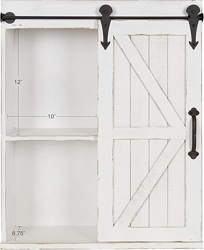 Miniatura 5 de Kate and Laurel Cates - Armario de madera con puerta corredera