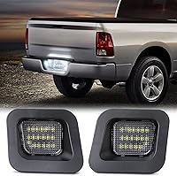 Vista 1 de Luz LED para placa de matrícula compatible con Dodge Ram 1500 2500 3500 2003-2018, accesorios de luces de matrícula, montaje de repuesto