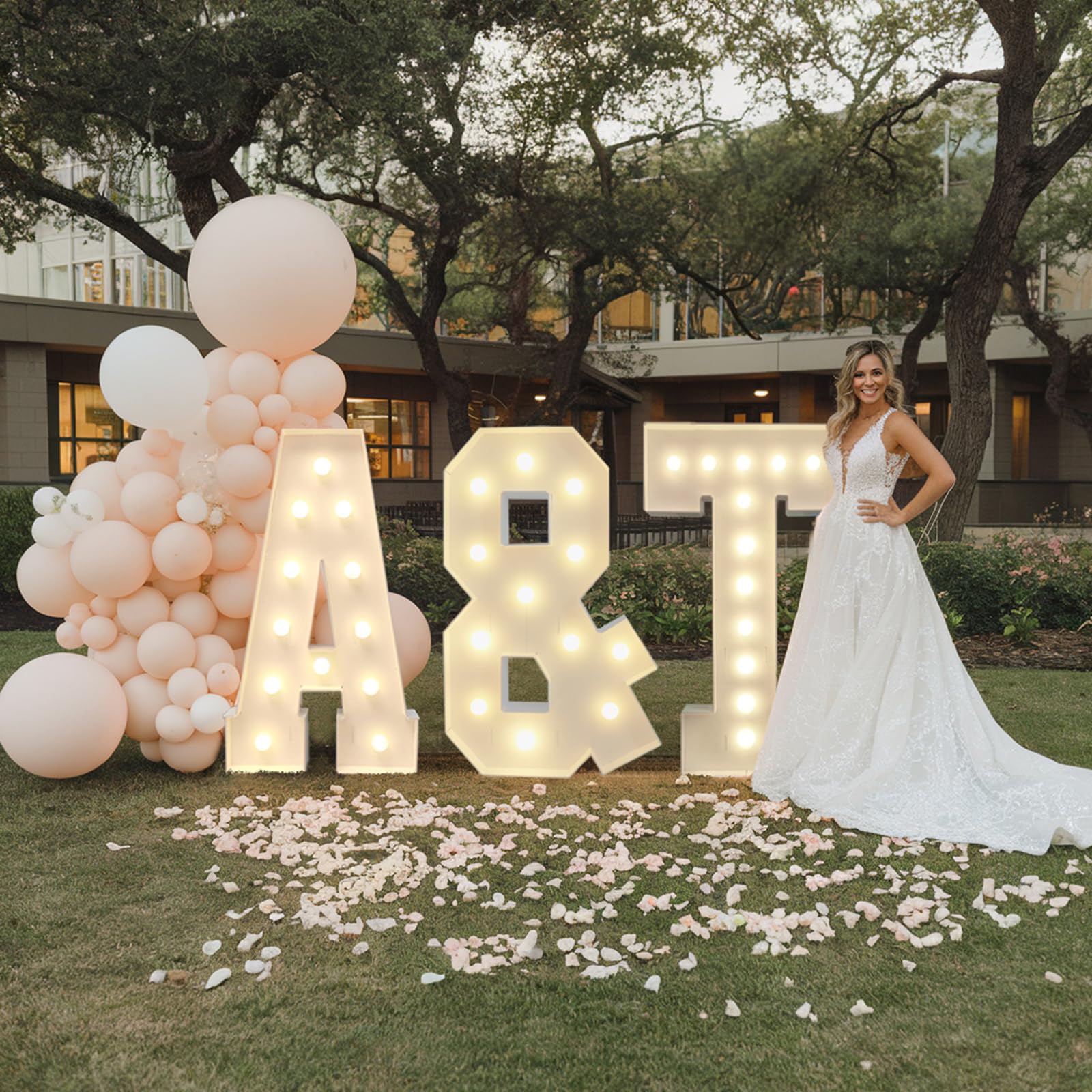 Letrero de luces LED número 1 de 4 pies, color blanco con bombilla para cumpleaños, boda, aniversario, graduación, día de San Valentín, fiesta, 1,120 cm