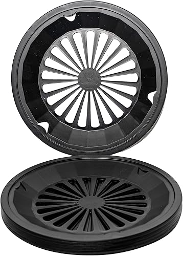 12 soportes para platos de papel de plástico reutilizables negros de 10.5 pulgadas para platos de 9 pulgadas. Para uso en interiores y exteriores