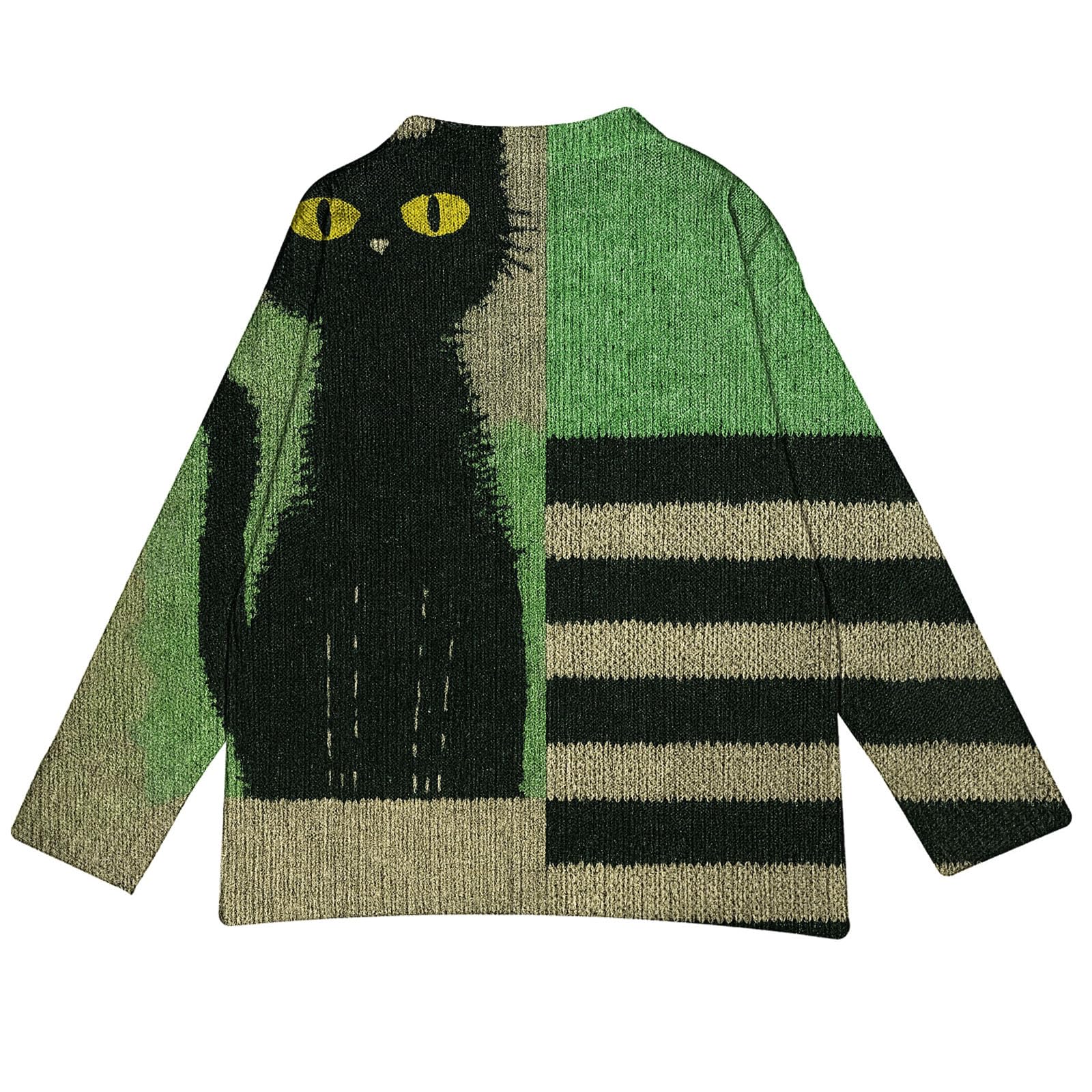 Generisch Cárdigan de mujer Halloween Horror Cárdigan Otoño Chaqueta de Punto con Botones Cárdigan Otoño Suave Estampado Cárdigan de Punto Manga Larga Strecth Cardigan de Punto de un solo pecho para