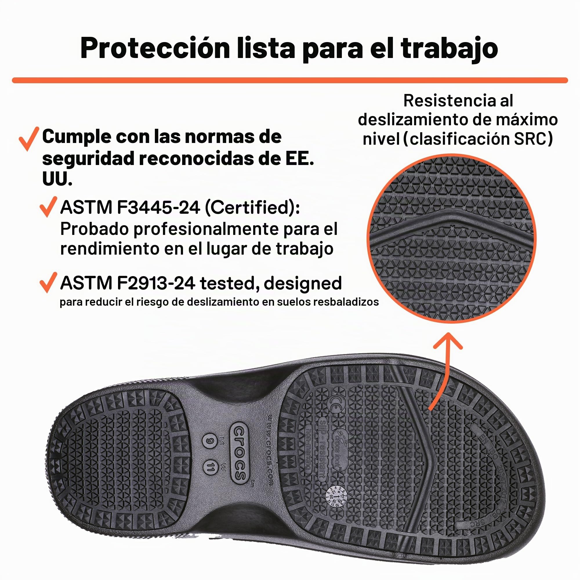Crocs Unisex-Adult On The Clock Work Slip On