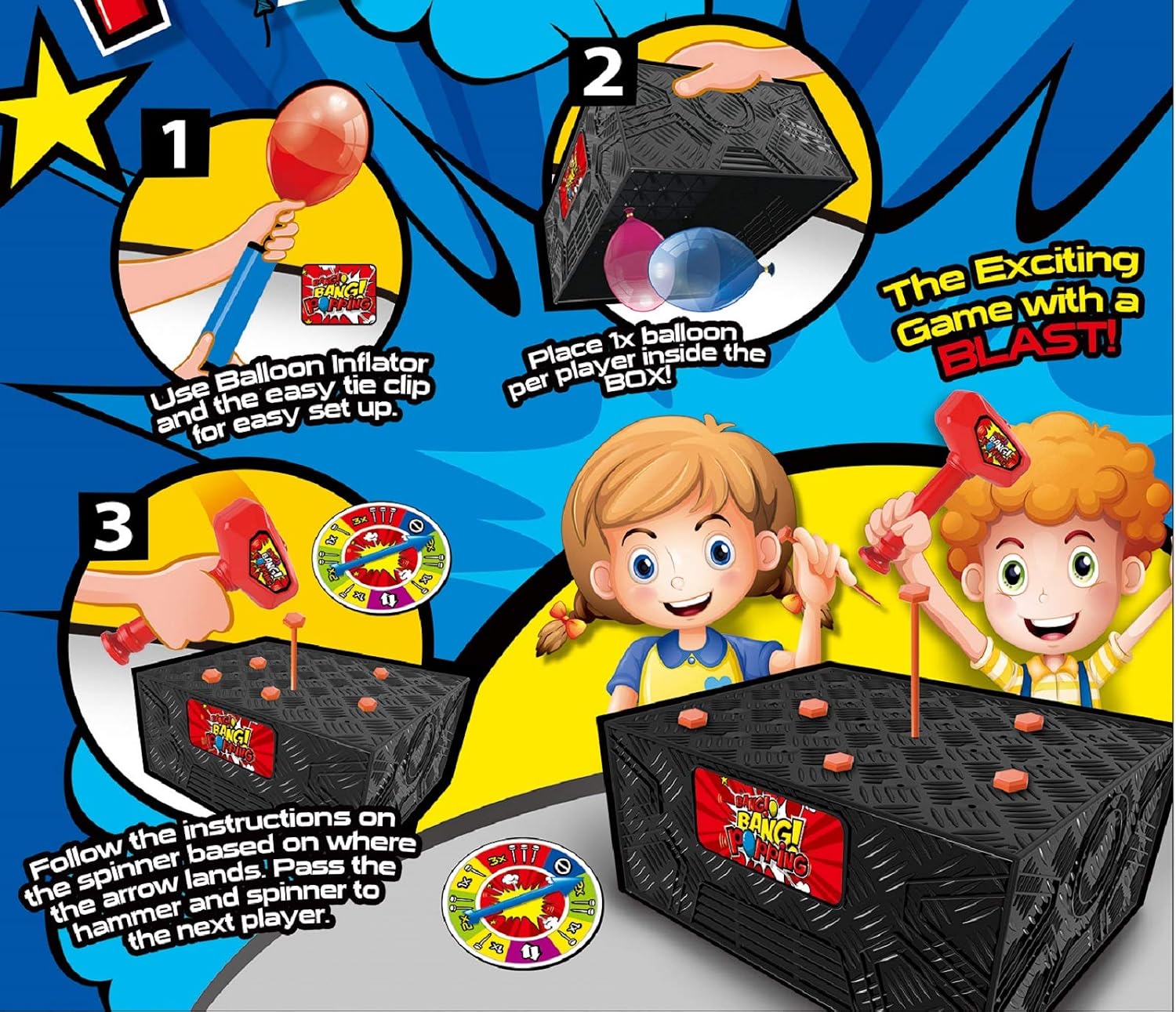 Buy Tulobro Balloon Board Game Explosion Balloon Games Boom Boom Balloon With 100 Balloons Exciting Game Family Party Game For Kids And Adults Online In Indonesia B08r6cbkqb