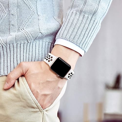 Miniatura 6 de Lerobo Paquete de 3 correas compatibles con Apple Watch de 1.575 pulgadas, 1.496 pulgadas, 1.614 pulgadas, 1.732 pulgadas, 1.772 pulgadas, para