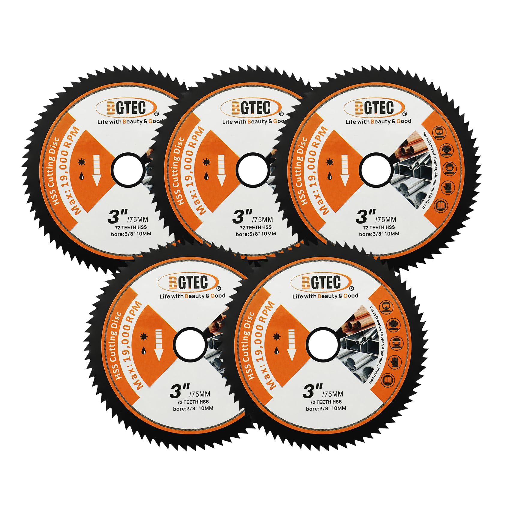 BGTEC Metal & Wood Cutting Wheels - 4 Blades -19 BGTEC Metal & Wood Cutting Wheels - 4 Blades -19