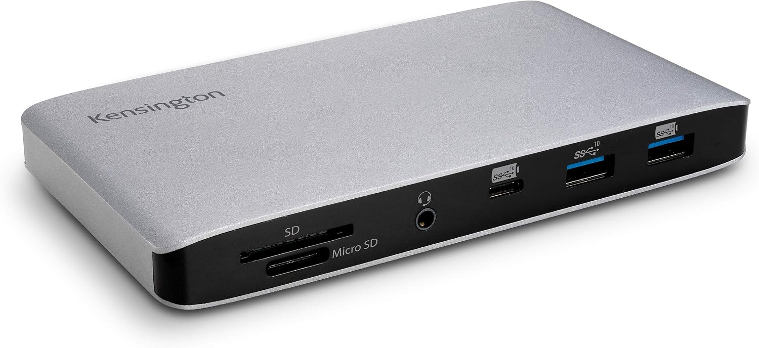 SD2480T Thunderbolt 3 and USB-C Dual 4K Docking Station with 60W PD, SD & Micro SD Card Reader, for Windows and MacBooks (K38410NA)