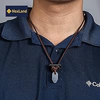 Vista 5 de Collar de cerámica para iniciador de fuego, cordón de cuero FNL