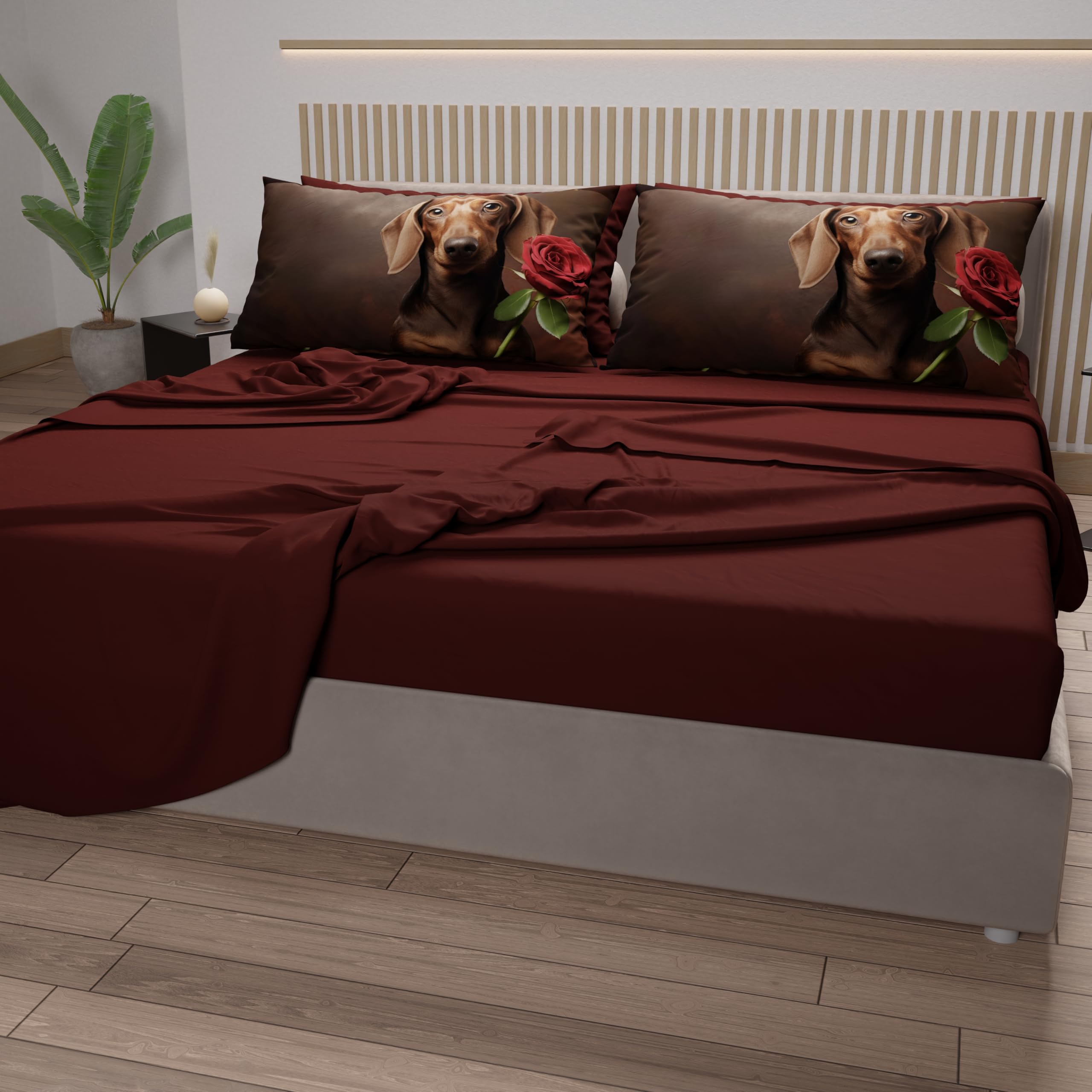 PETTI Artigiani Italiani, Bed Linen Animals with Dogs in Cotton with Pillowcases in Digital Print, Single Bed Sheet - Image 3