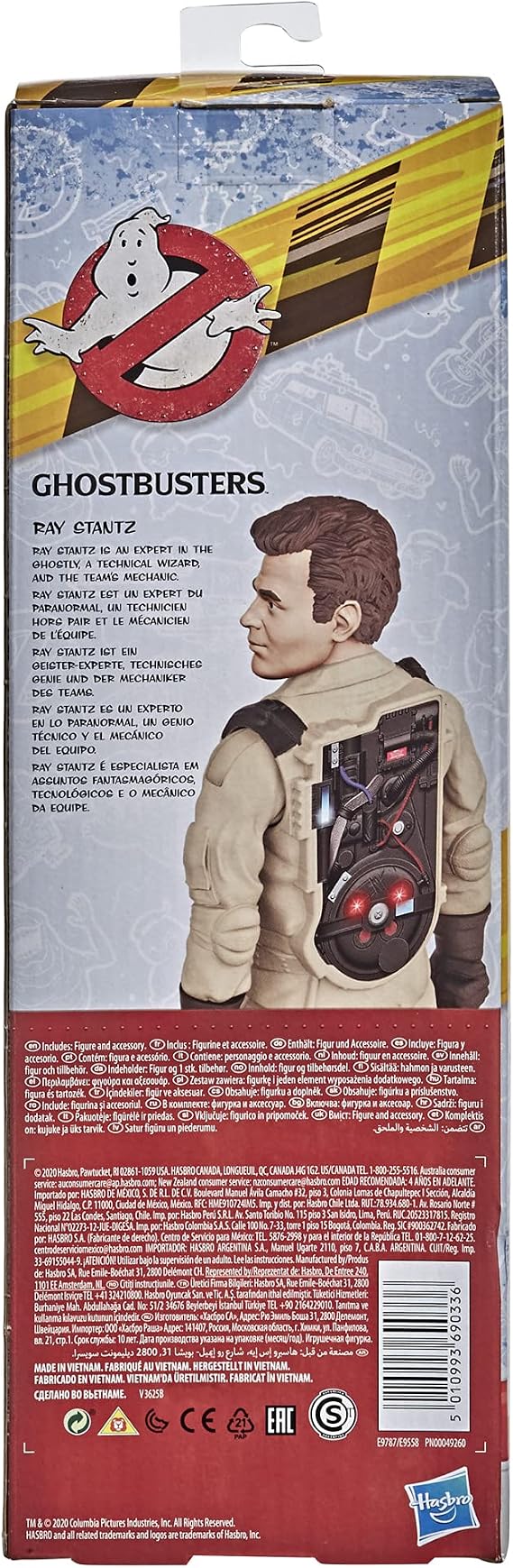 Ghostbusters Ray Stantz Toy 12-Inch-Scale Classic 1984 Action Figure with Proton Blaster Accessory, Toys for Kids Ages 4 and Up (E9787)