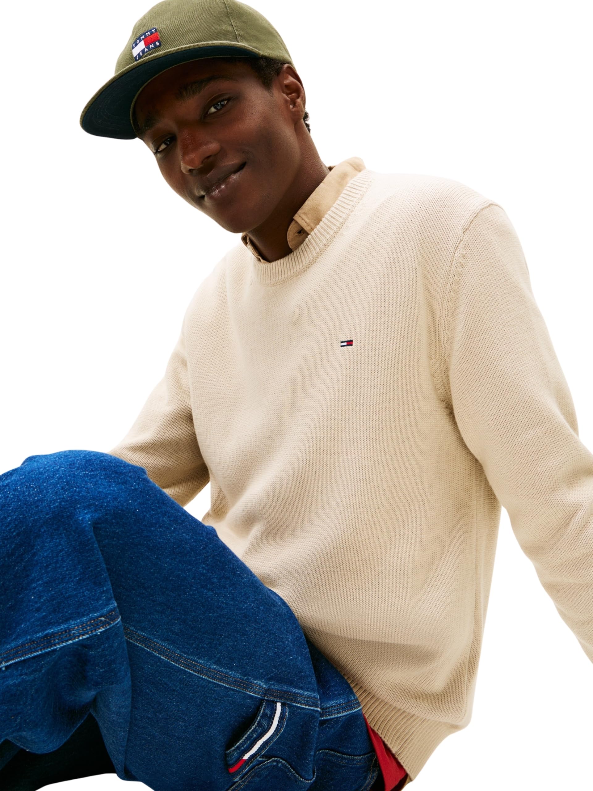 Tommy Jeans Uomo Pullover Sweater Slim Fit