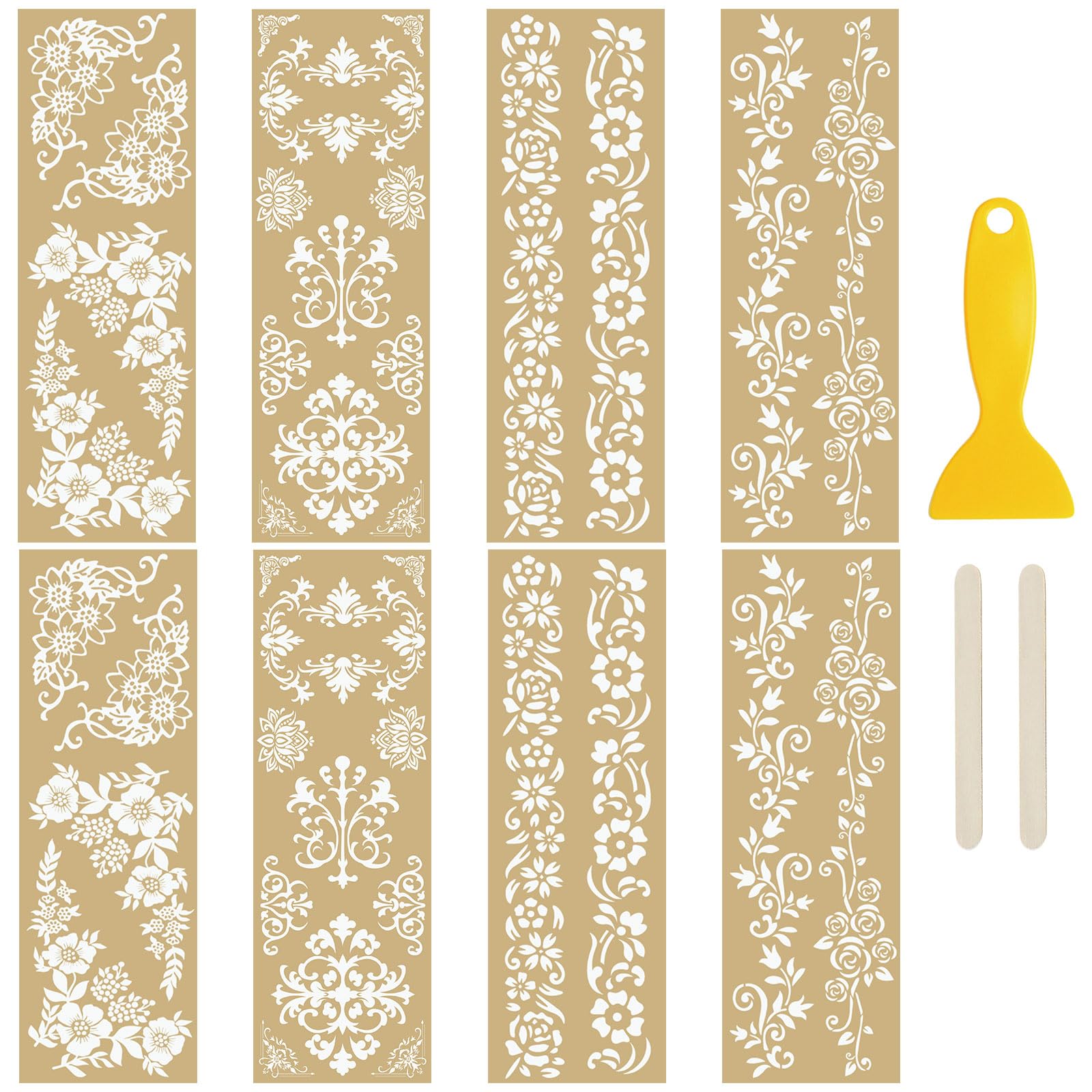 Lot De 3 Feuilles D'autocollants Transfert Imperméables - Thème Noël, 15x30 Cm, Pour Meubles, Scrapbooking, Déco