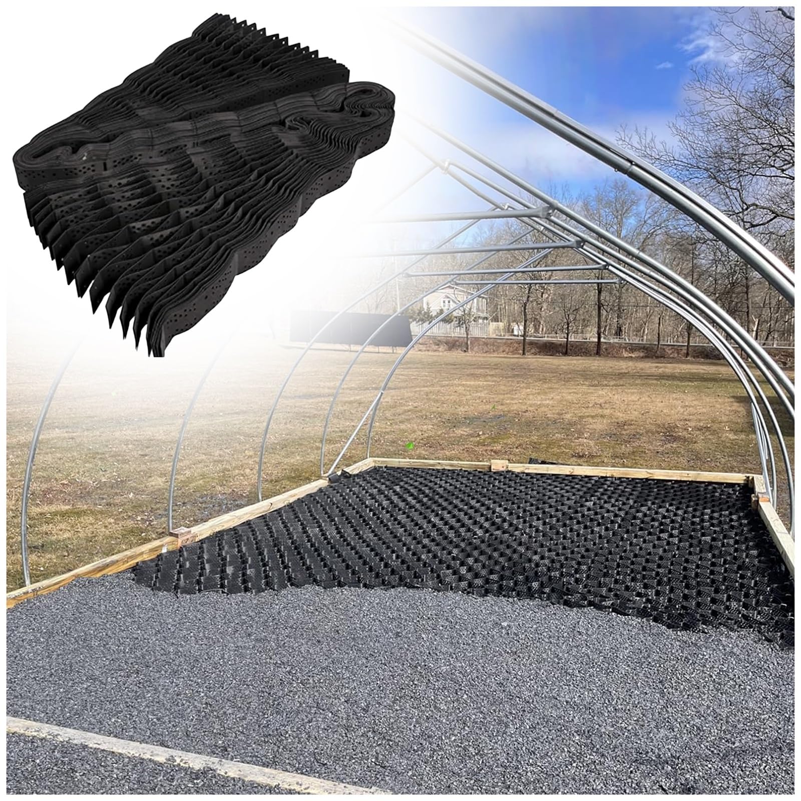 Stabilisateur de gravier pour valoriser vos chemins extérieurs en pente