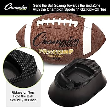 Champion Sports GZ1 Ground Zero Kickoff Tee, Black, 1