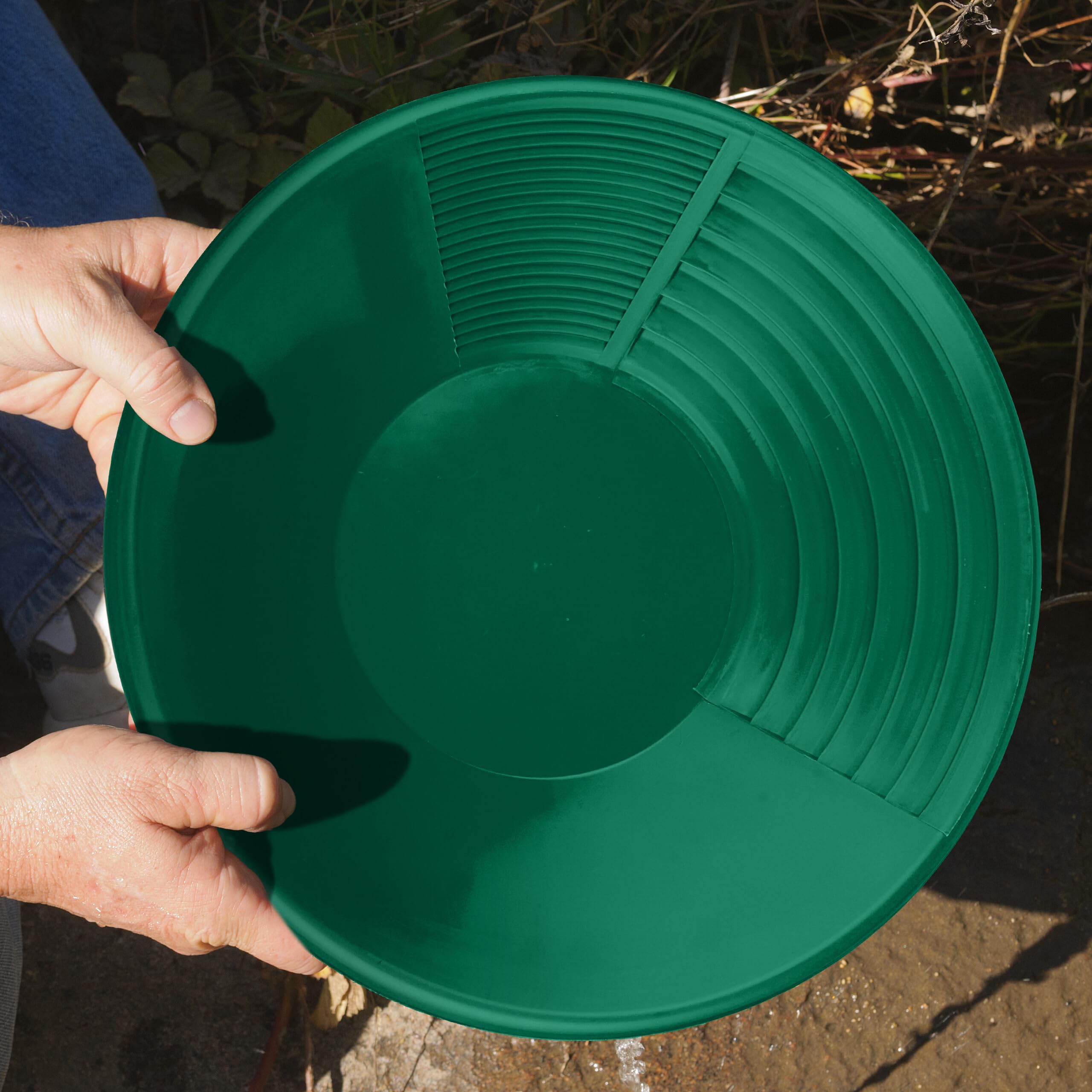 Goldwaschpfanne Set 7-teilig - Komplettset Für Goldwaschen Mit Sieb & Zubehör