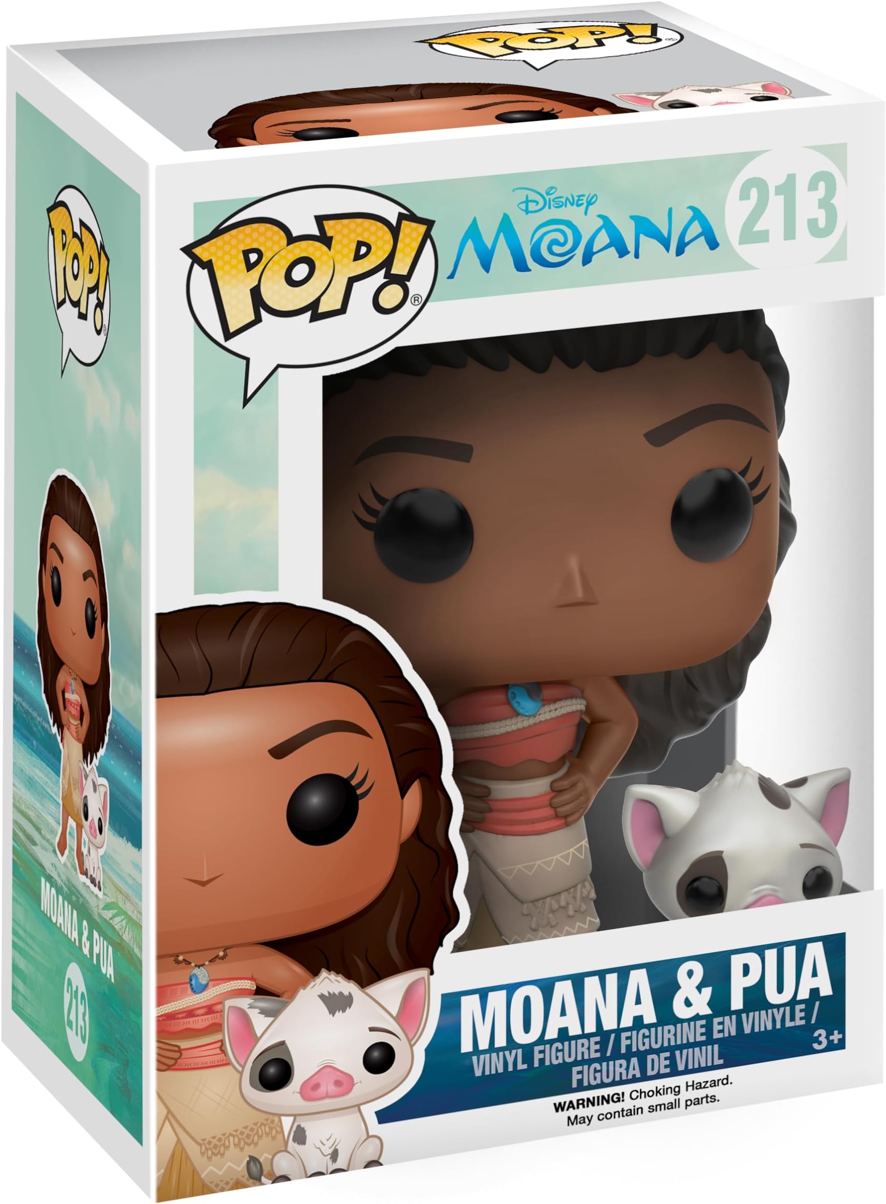 POP Disney: Moana - Moana & Pua Action Figure, Brown, Standard
