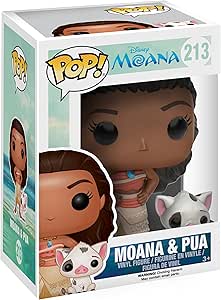 Funko POP Disney: Moana - Moana &amp; Pua Action Figure, Brown, Standard
