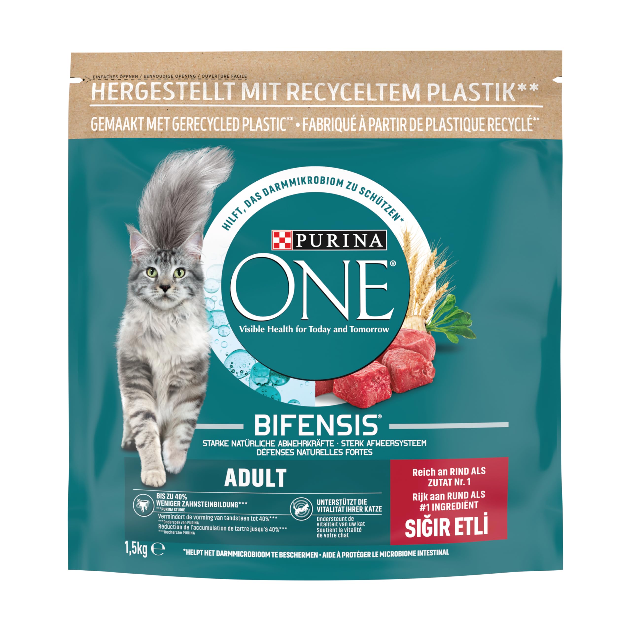 Purina One Yetişkin Sığır Etli Kedi Maması 1.5 kg