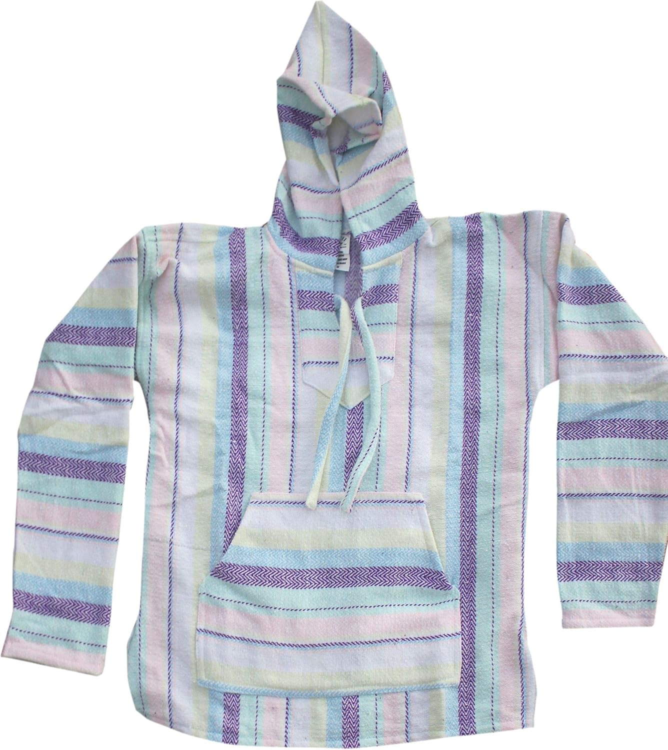 Del Mex Mexican Baja Hoodie Sweatshirt Pullover Jerga Surf Poncho Drug Rug - Image 3