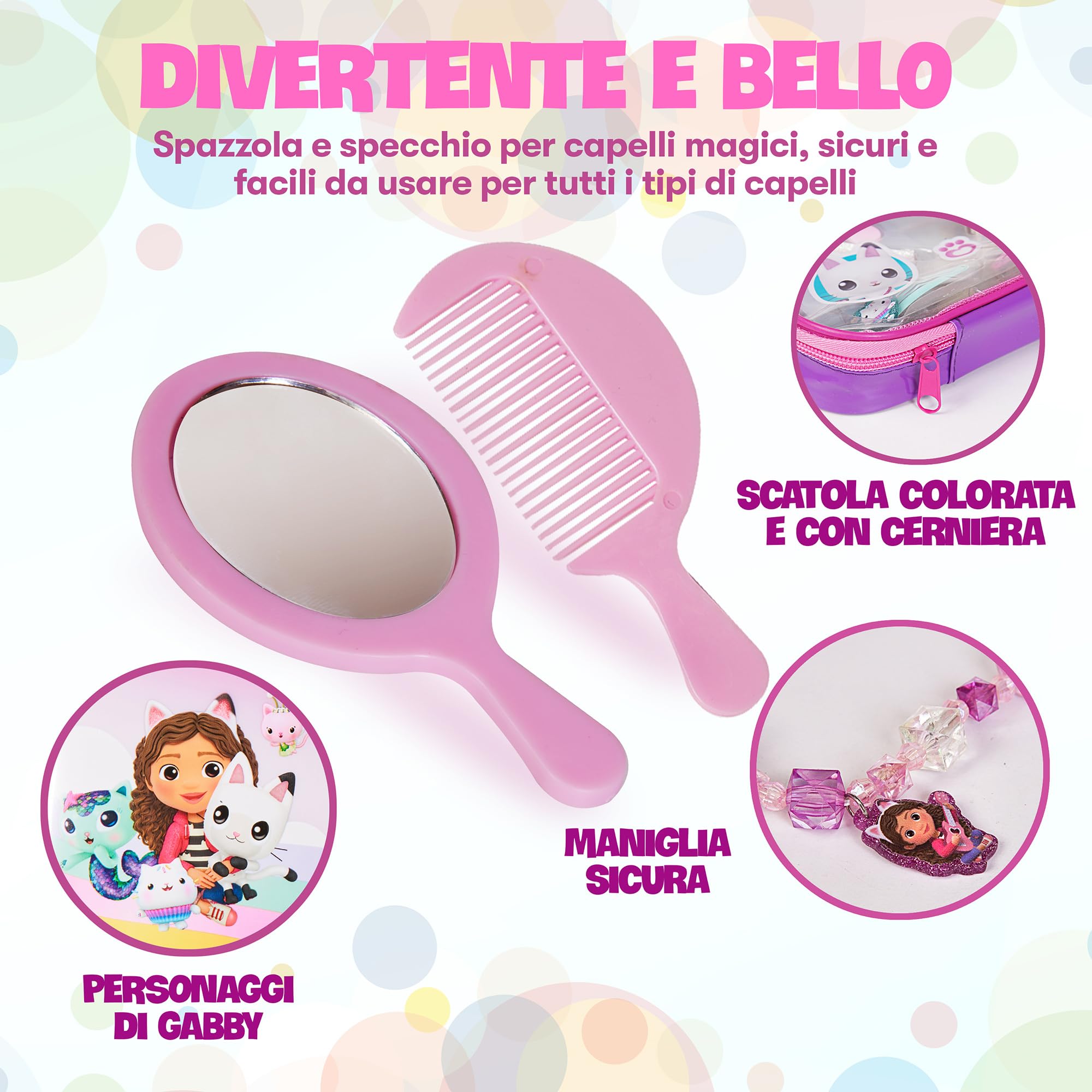 Gabby's Dollhouse - Cerchietto Gabby con Orecchie di Gabby - Accessori Gabby La Casa delle Bambole - Gabby Regalo per Piccole Fan