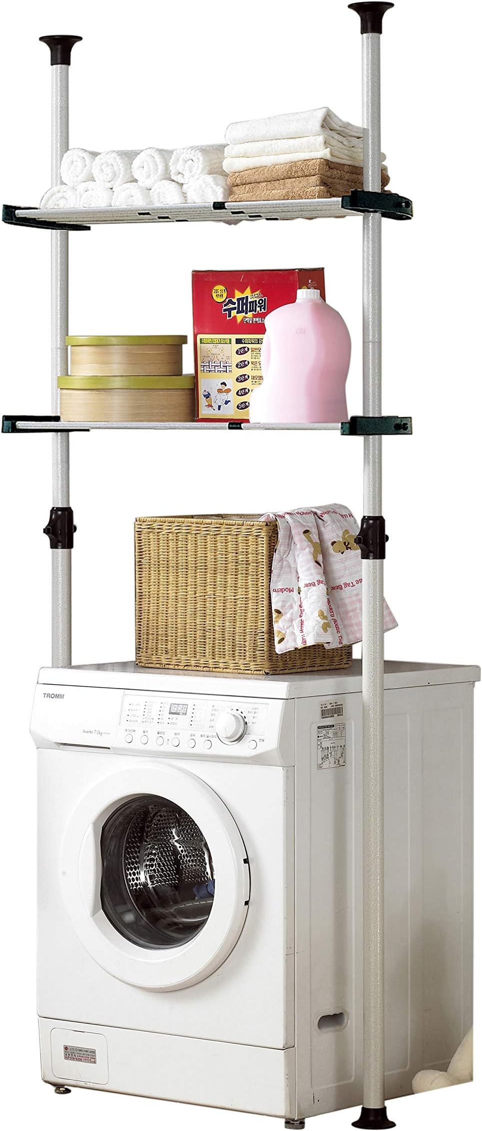 PRINCE HANGER | Double Adjustable Laundry Shelf | Clothing Rack, Made in Korea, PHUS-0043