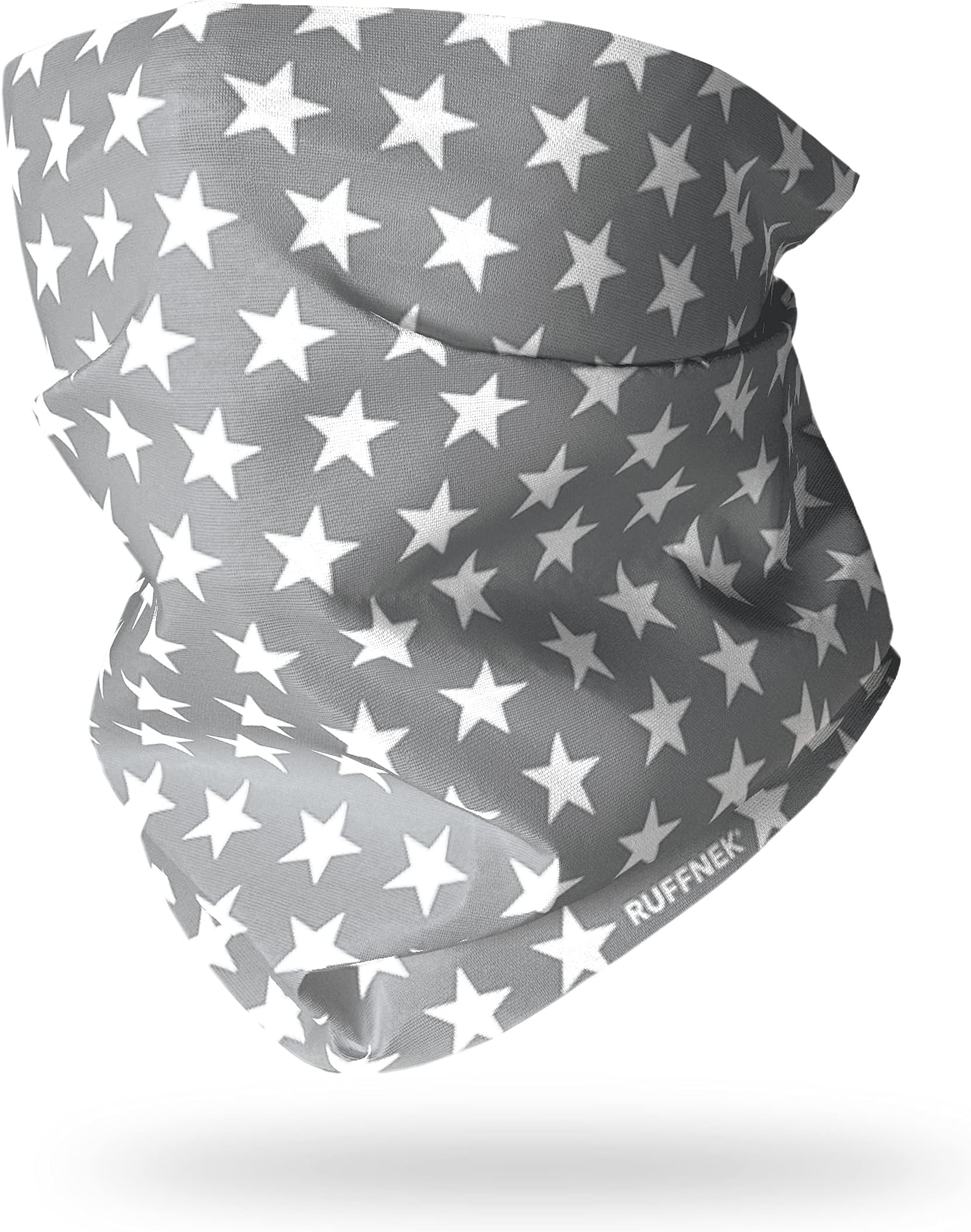 RuffnekGREY STAR Multifunctional Headwear Neck warmer Snood Tube Scarf - Men, Women & Children - One Size