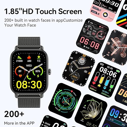 Miniatura 6 de Reloj inteligente para hombres y mujeres Fitness resistente al agua, responder llamadas, correr, reloj inteligente para teléfono Android, iPhone,