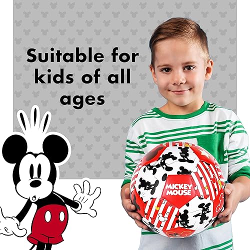 Miniatura 4 de Disney Mickey Mouse Soccer Ball, Sizes 3, 5, Officially Licensed Youth Kids Futbol